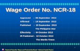 Wage Order No. NCR-19