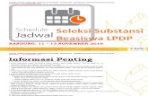 Jadwal Seleksi Substantif Beasiswa LPDP - Bandung 11-13 Nov 2015