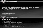 Adding QtQuick Base Windows to an Existing QWidgets Application-dark