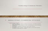 Analyzing Common Stock