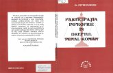 Participaţia Improprie În Dreptul Penal Român - P.dungan - 2001