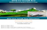MTH 213 TUTOR Real Education/mth213tutor.com