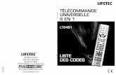 LT6461 Lifetec Medion Liste Codes