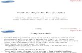 Instructions for Scopus Registration