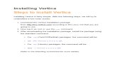 Vertica Installation Tips