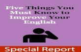 5 coisas que você precisa saber para melhorar seu inglês