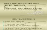 Rec Report Counsellors