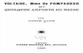 Voltaire, Madame de Pompadour Et Quelques Arpents de Neige - Joseph Tassé 1898