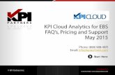 KPI Cloud Analytics for EBS - Proc and Spend - FAQs Pricing and Support - May 2015