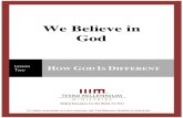 We Believe In God - Lesson 2 – Transcript