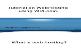Tutorial on Webhosting using WIX.pptx