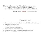 Regulatory Guidance on Bioavailability and Bioequivalence Studies