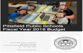 Pittsfield Schools FY16 Budget Book
