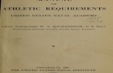 Manual of Athletic Requirements, United States Naval Academy - LT. Commander William A. Richardson, USN 1920