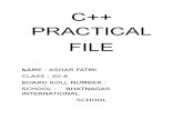 computer science practicle file class 12