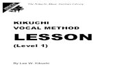 Kikuchi Voice Lesson - Level 1