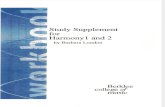 Berklee - Study Supplement for Harmony 1 and 2
