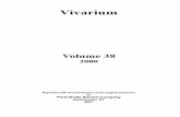 Vivarium - Vol 38, Nos. 1-2, 2000