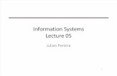 Information Systems Lecture 05