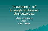 Treatment of Slaughterhouse Wastewater_CE 479_Lawrence_Fall 2006