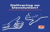 Delivering on Devolution? Evaluating County Budgets 2013-2014