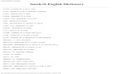 Sanskrit-English Vocabulary