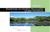 Roadmap to Carbon Neutrality of the Maldives (2013)