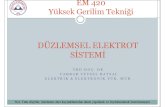 Yüksek Gerilim Tekniği - Erciyes Üniversitesi - Düzlemsel Elektrot Sistemi