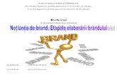 Notiunea de Brand - Etapele Elaborarii Brandului