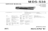 Sony MDS-S38 Service Manual