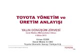 Toyota Yönetim ve Üretim Anlayışı