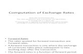 Computation of Exchange Rates