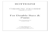 Bottesini a Minor concerto double bass accompaniment