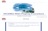 C04 WCDMA RNO Paging Procedure