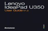 Lenovo IdeaPad U350 UserGuide V1.0