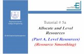 5a- Resource Leveling and Allocation (Smoothing)
