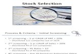 Stock Selection - India