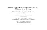 SPSS 21 Step by Step Answers to Selected Exercises