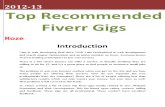 Top Recommended Fiverr Gigs