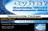 Cyber Security World Conference 2014 - Sponsorship Package