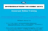Introcudtion to Core Java by Ameerpet Online Training