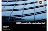 Transaction Termination Fee Study
