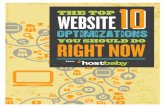 Hostbaby Website Optimization