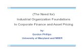 Industrial Organization Foundations for Finance