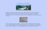 Letter to China