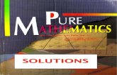 Pure Maths - Lee Peng - SOLUTIONS