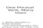 One Phrasal Verb