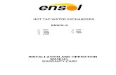 En Ensol - Installation Manual Water Heater 2 Heat Exchanger