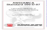 AMCA 500-D-07 Damper Testing