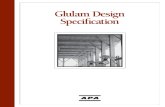 Glulam Design Specs